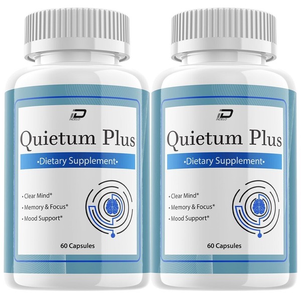 Quietum Plus (2 Pack) Quietum Plus Brain Supplement Capsules-Quiet