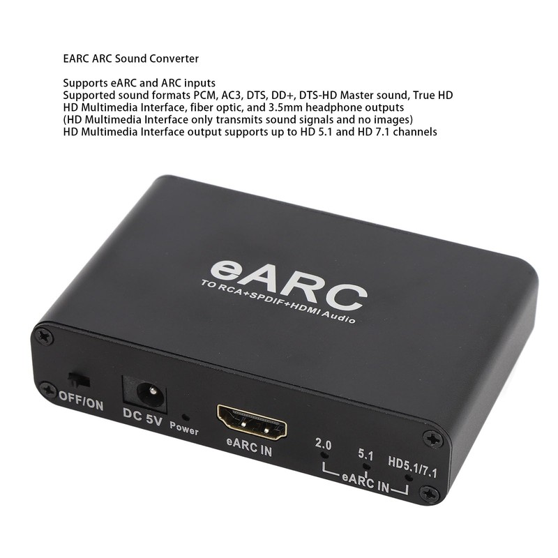 EARC ARC Extractor for HDTV Speaker Amplifier, Convenient EARC ARC