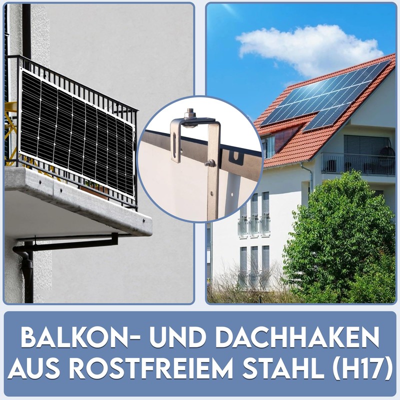 SolX Balcony Power Plant Bracket for Solar Panels [Pack of