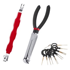 SST 2 Pcs Electrical Disconnect Pliers 37960, 13120 Electrical Connector Separator, Electrical Plug Pliers with 8 Pcs Terminal Removal Tools, Automotive Hose Disconnect Tools for Push Tab Style Plugs