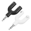 Outanaya 2pcs Y Shaped Audio Port Adapter Dual Headphone Splitter