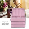 Acrylic Jewelry Organizer 3 Drawers Storage Box Transparent Jewelry Display