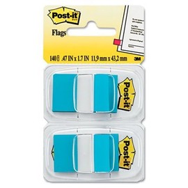 Post-it Flags Standard Tape Flags in Dispenser, Bright Blue, 100 Flags / Dispenser