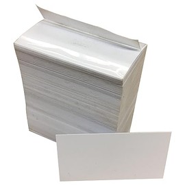 CinchSigns White Styrene Label Holder Chips for Gondola Shelves - Reusable Matte Plastic Price Tag Holders with Clear Visibility for Retail Store Displays - 2000-Pieces in 3.25" L x 1.235" H, 10mm