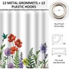 Jemsia Shower Curtain for Bathroom,Waterproof Anti Mould Bath Curtain Sea