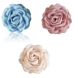 3 Pack Large Flower Plastic Hair Claws,Rose Hair Clip Grab Clip Cloth Large Shark Clip Headdress Flower Hair Claw for Women (Multiple colors, One size)