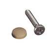 RV Designer H619, Dashboard Screws with Caps, Beige, 14 Per