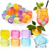 com-four® 30 x Reusable Ice Cubes in Great Colours Party