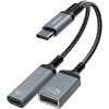 ZOOAUX USB C to USB OTG Adapter and Charger Cable,