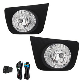 WEZEMLIGHT Fog Lights Assembly Replacement For 2006 2007 2008 2009 Toyota 4Runner With 9006 12V 55W Halogen Bulbs Included Switch And Wiring Kit(Clear Lens