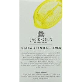 JACKSONS OF PICCADILLY Sencha Green Tea with Lemon 20sach (PACK OF 1)