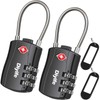 Diyife TSA Luggage Locks, [Newest Version][2 Packs] 3-Digit Security Padlock,