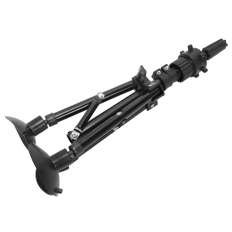 Metal Mannequin Head Stand Adjustable Hairdressing Training Head Tripod AccessoryBlack