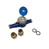 PRM 1 Inch NPT Multi Jet Water Meter, Brass Body