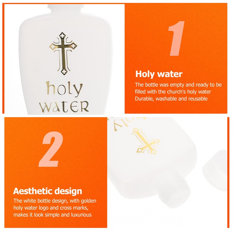 FOMIYES 6Pcs Empty Holy Water Bottles Set Holy Water Bottles