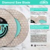 LEKOMESH Tile Blade 4.5"/115mm - 2pcs Diamond Saw Blade Hexagon