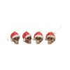 Nemesis Now Silent Night 1.7" Red Resin Christmas Baubles -