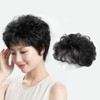 Wave Top Cover Wig Crown Multi-angle Wig Black (WFIXNBA) / 웨이브 탑 커버 가발 정수리 다각도 가발 블랙 (WFIXNBA)
