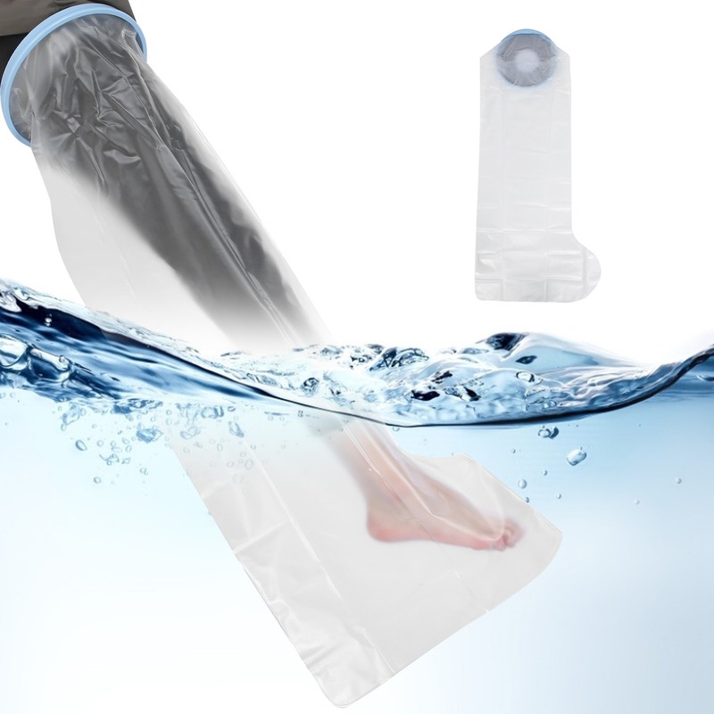 Adult Waterproof Leg Cast Cover Wound Fracture Bandage Dressing Protector