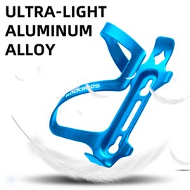 ROCKBROS Bike Water Bottle Holder Alloy Aluminum Bicycle Water Bottle Cage Brackets Bike Cup Holder for Road Mountain Bikes Red