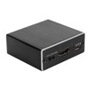 Digital Optical Fiber Analog HDMI Audio Splitter Aluminum Black 4K