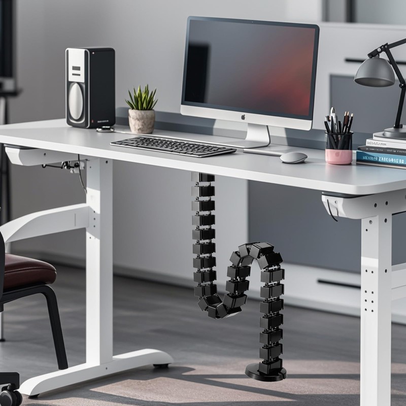 XTDMJ Cuba Slim Cable Management for Height-Adjustable Cable Management for