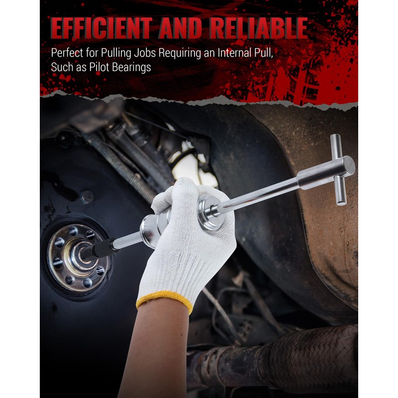 Reywoo Blind Hole Collet Bearing Puller Set, Slide Hammer Bearing