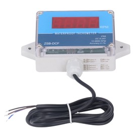 DC 8V-24V Motor Tachometer, Automated Industrial Accessories for Motor Equipment, 10-9999 Measuring Range, Digital Tachometer, LED Display, Speedometer, Motor Tachometer