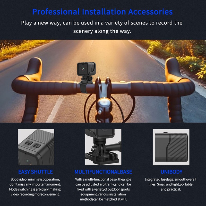 WiFi Action Camera 1080P IP68 Waterproof 256G Expand Portable Small