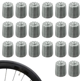 20Pcs Tyre Valve Caps Comes with Inner Rubber Seal and Not Easily Deformed Dust Caps for Car Tyres Solid and Durable Car Tyre Valve Caps Widly Used for Valves Trucks Motorcycles Electromobile Pickups