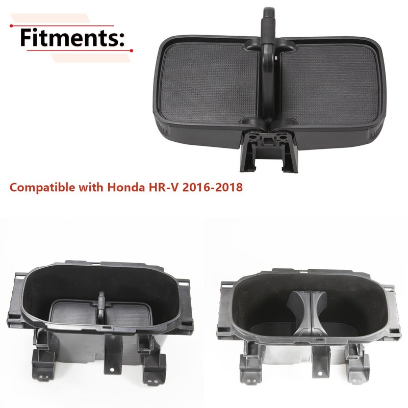RLB-HILON Cup Holder Insert Compatible with Honda HRV HR-V 2016