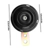 Aynaxcol 12V Motorbike Electric Horn, 105DB Round Loud Speaker Horn,