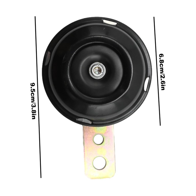 Aynaxcol 12V Motorbike Electric Horn, 105DB Round Loud Speaker Horn,