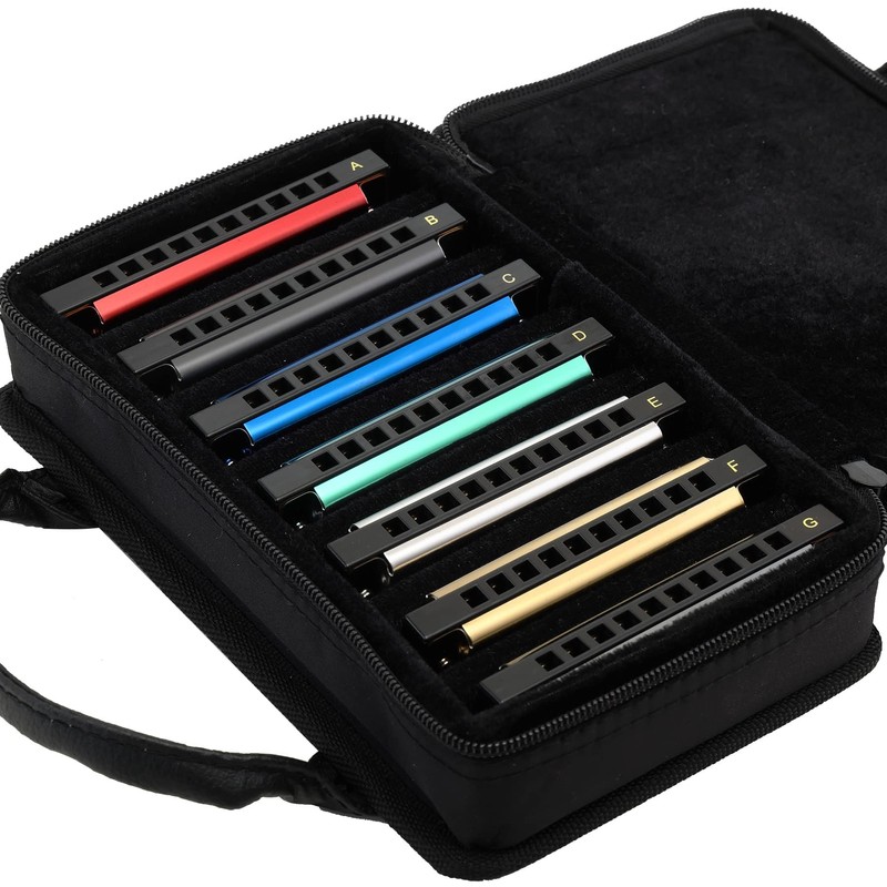 East Top Harmonica Set, 7 Tone Set, Beginner, 7 Tone