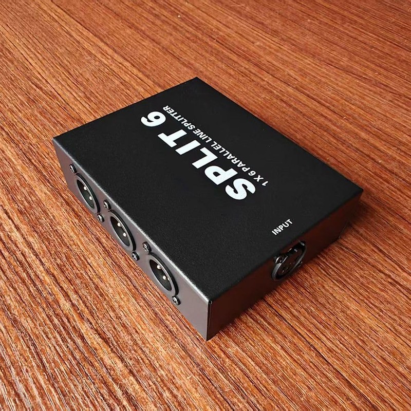 Snblzhef XLR 1 in 6 Out Signal Splitter Mixer Signal
