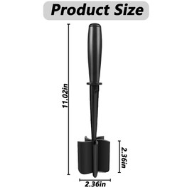 MURANEST Meat Chopper,Ground Beef Masher with 5 Curve Blade，High-Temp Heat-Resistant, Nylon Non-Stick，Kitchen Gadgets