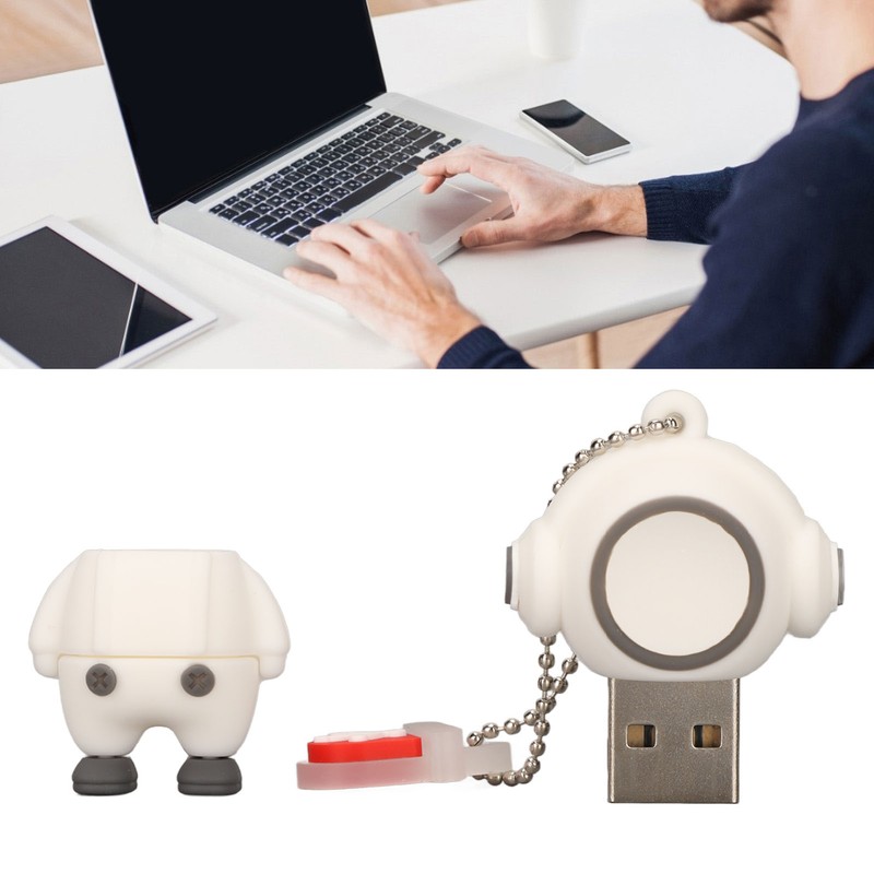 Cartoon USB Flash Drive Cute Cartoon Man Shape Anti Electromagnetic