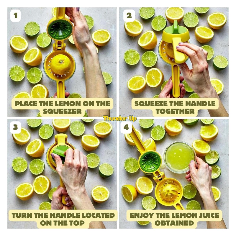 Cozioz Handheld Lemon Juicer - Manual Citrus Press for Lemon,