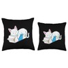 Cat Milk Throw Pillow