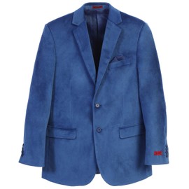 Gioberti Mens Formal Super Soft Velvet Blazer Jacket, Royal Blue, 40 Regular