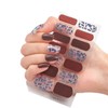 8 hojas de envoltura completa pegatinas de esmalte de uñas