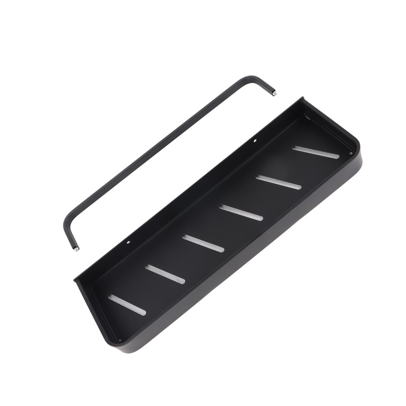 40cm Bathroom Storage Shelf Black Aluminum Wall Mounted Floating Shelves