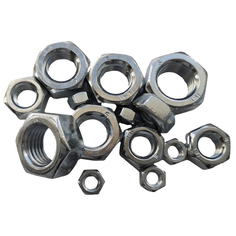 M8 Hex Nuts 8mm Metal Steel Sheet Zinc Plated Nut