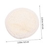 Baluue 4pcs Loofah Facial Wash Pads Gentle Exfoliating Scrubbers for