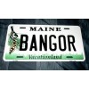 BANGOR MAINE Metal License Plate #02 - NEW