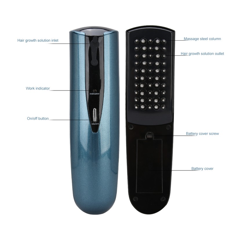Electric Vibration Massage Hair Growth Comb Anti Hair Loss Head