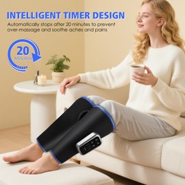 Wireless Leg Massager, Electric Leg Airbag Massager for Circulation and Pain Relief, Leg Massager with 3 Intensities Heat, 3 Modes, Easy to Use, Muscle Relaxation (1 Piece)
