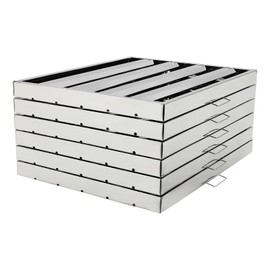 6PCS Hood Filters,19.5"x24.5" Stainless Steel Commercial Kitchen Hood Filter, Restaurant Kitchen Exhaust Hoods Range Hood Baffle Grease Filter for Home, Kitchen, Restaurant, Hotel (19.5W x 24.5H Inch)