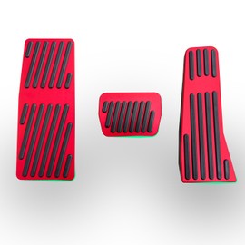 Rxmgf Brake Foot Rest Pedal Cover Gas Accelerator Pedal Cover Compatible with Mazda 3 Mazda CX30 CX50 CX60 CX90 (Red)