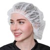 SAFEKO Unisex Polypropylene Bouffant Caps, 1,000 Count [WHITE | 21"]